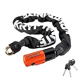 Kryptonite Kabelschloss Evolution Series 4 Kettenverschlusskette Mit Vorhängeschloss, Schwarz