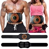 COODAY EMS Bauchtrainer Pro,Bauchmuskeltrainer Elektrisch,12 Modi & 20 Intensitäten EMS Bauchtrainer,Ganzkörper ABS/Bauch/Arm/Bein/Po Trainer