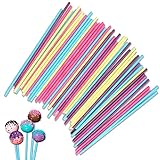 IZyufan 150 * 3.5mm Cake Pop Stiele, Lollipop Sticks Bastelstäbe Rattanstäbchen für Heimwerker, Makramee Zubehör für Süßigkeiten Gebäcke Kekse Bonbons, Rattan-Öl-Diffusor (50 Stück-Color)