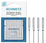 SCHMETZ Nähmaschinennadeln | 10 Universal-Nadeln | Nadeldicke 70/10-100/16 | Nähset | 130/705 H | auf jeder gängigen Haushaltsnähmaschine einsetzbar