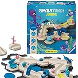 Ravensburger GraviTrax Junior Starter-Set S Ocean - Erweiterbare Kugelbahn für Kinder, Murmelbahn aus umweltfreundlichen Materialen mit Themenwelten, Konstruktionsspielzeug ab 3 Jahren
