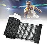 BUENTYA 2 Stück Tischtennisnetz Polyester Tischtennis Ersatznetz Multifunktional Tisch Tennis Netz Ohne Halterung Ping Pong Netz für Tischtennis Spielen Drinnen und Draußen 178 * 15cm (Schwarz)