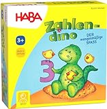 HABA Zahlendino – Zahlen- und Memospiel zum Rechnen- und Mengenlernen für Kinder von 3-8 Jahren, inklusive Variante für 1 Spieler – 1004928001