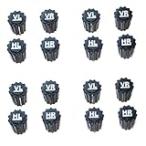 16x Reifenmarkierung Ventilkappen REIFENMARKIER Set Radmarkierer Kennzeichnung Winterreifen Sommerreifen Winterräder Reifenwechsel