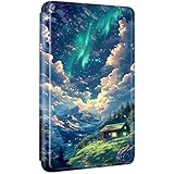 Schutzhülle für Kindle Paperwhite 11. Gen 2021 6,8' | Hülle Flip PU Silikon | Stoßfeste Robustes Design mit Automatischer Wake/Sleep Funktion | Brücke Weiße Katze Stilmotive (9)