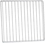 Rosenstein & Söhne Backofengitter: Universal-Backofenrost, ausziehbar von 35-61 cm, 32 cm tief (Backrost, Backofen Gitterrost, verschiedene Größen)