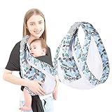 Tragetuch Baby, Tragetuch Baby Neugeboren, Multifunktionale Baby Carrier für Newborns, Geeignet für Babys Im Alter von 0-36 Monaten mit Einem Gewicht von Bis zu 20 kg