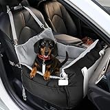 SIVEIS 3-in-1 Hundesitz fürs Auto & Reisebett für kleine Hunde – Tragbarer Autositz mit erweiterbarer Liegefläche, gepolstertem Kissen, für Vorder- oder Rücksitz, innen & außen