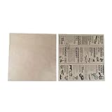 Miss Bakery’s House® Einschlagpapier Lebensmittel - 25x25 cm - braun - 100 Stück - Lunchpapier-Bögen - Butterbrotpapier