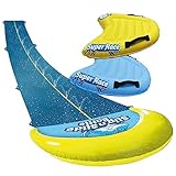 Original Cup® | Wasserrutschmatte Riesen Packk XXL | 1 Rutschmatte Doppelbahn 10 Meter + 2 Bodyboards für besseres Rutschen | Premium-Qualität | Slip'n Slide Wasserspiele 100% Fun