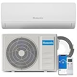 Split Klimaanlage 12000 BTU，4-in-1-Kältegerät mit Heizen, Kühlen, Entfeuchten und Lüften, bis75 m², ultraleise, Fernbedienung & APP, 24h-Timer/Schlaf-/ECO-Energiesparmodus, inkl. Montagematerial