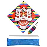 NinGYiYan, Cartoon-Tierdrachen für Kinder und Erwachsene, zum einfachen Zusammenbauen und Fliegen, Familienspiele im Freien, Aktivitäten, langlebiges Material, leichtes Design,