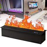 Elektrischer 3D-Wasserdampfkamin, Zerstäubter Kamin, Simulierter Flammen-Luftbefeuchter Für Den Innenbereich In Villa Hotels, Mit Touchscreen/Fernbedienung, Für Zuhause, Im Büro, Im Hotel,120cm