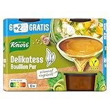 Knorr Bouillon Pur Delikatess mit würzigem Geschmack vegan 8x 28 g