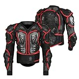 STORM Rückenprotektor Motorrad MTB Damen Herren Erwachsene Enduro Spine Motocross Brustpanzer mit Wirbelsäulenschutz (Klein)