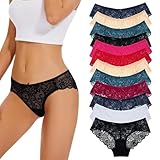 Evolyline Damen Unterhosen Hipster Spitze - Weiche Slips Panties für Frauen Mehrpack