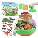 Dinosaurier-Beleuchtungs-Terrarium-Set – Kunst- und Bastelset | Dino-Bastelaktivität für im Alter von 4–12 Jahren | DIY-Raumdekorationsset | Kreativer Mint-Lernspaß als Geburtstagsgeschenk für