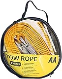AA 2T 3,5m Abschleppseil AA6189 - Gelber Gurtstyle Abschleppgurt für Pannen, andere Fahrzeuge bis 2 Tonnen, gelb