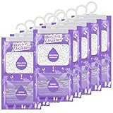 Boadw 10x230G Hänge Luftentfeuchter mit Duft, Kleiderschrank Feuchtigkeitsabsorber für Keller, Schlafzimmer, Waschräume, gegen Feuchtigkeit Anti-Schimmel Desodorierende Trockenmittel-Tasche –Lavendel