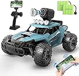 DEERC Ferngesteuertes Auto 1:16 RC Truck mit 1080P Kamera Foto WiFi Übertragung 2.4Ghz 2 Akku 60 Minuten Spielzeit Offroad Truggy für Erwachsene und Kinder (36W)