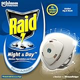 Raid Night & Day Elektrischer Mückenschutz, Insektenstecker auch für Fliegen, 1er Pack