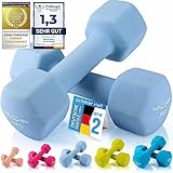 Body & Mind® Hanteln 2er Set Gymnastikhanteln Neopren Dumbbells Kurzhanteln; Effektives Krafttraining mit verschiedenen Gewichten; Fitness Workout für Zuhause