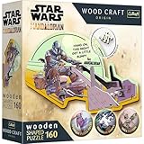 Trefl 20187 Woodcraft Star Wars The Mandalorian Konturenpuzzle aus Holz, Mehrfarbig