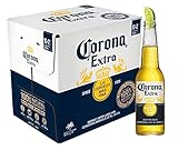 Corona Extra Premium Lager Flaschenbier, MEHRWEG im Karton, Internationales Lager Bier (12 x 0.355 l)