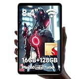 ALLDOCUBE iPlay60 Mini Turbo Tablet 8,4 Zoll Android 14, Gaming Snapdragon 6 Gen1 4nm mit 2 Lautsprecher, 16GB RAM 128GB ROM, FHD 1920x1200, Widevine L1, 6-Achsen-Gyroskop, PD18W,Motor