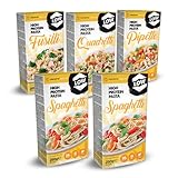 Forpro CarbControl 5er Packung High Protein Low Carb Pasta Mix - Gesund, Kohlenhydratarm, Langanhaltend sättigend, Vegan Nudeln