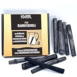 KHOOL | 8 große Aktivkohle Sticks aus Bambus zur Wasserfilterung | Binchotan Kohle für Trinkwasser | Wasserfilter für Karaffen, Flaschen & Outdoor | Natürlich & nachhaltig