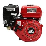 7.5HP Gasbetrieben Generator 4-Takt Benzinmotor Antriebsmotor, 212cc Standmotor Industrieller Benzin motor Einzylinder, 3600 U/min