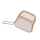 PTLLEND Elektroplatten-Netzblock-Mesh-Stahl-Küchenbrat-Mini-Edelstahl-Werkzeuge Küche, Esszimmer Bar (Rose Gold, One Size)