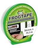 FROGTAPE Abklebeband – Malerkreppband mit Paint-Block Technologie – Kreppband für saubere Kanten beim Streichen & Lackieren – 36mm x 41m Grün