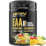 EAA Pulver 532 g - Alle 9 essentielle Aminosäuren inkl. Histidin & BCAA - Human Code Formel - Amino Workout Drink - Lecker & Top Löslichkeit - Vegan (Mango Pineapple)