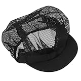 Supvox Elastische Kochmütze für Herren und Damen aus Netzgewebe Verstellbar Atmungsaktiv für Gastronomie und Backstube