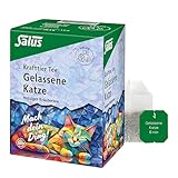 Salus - Krafttier Tee - Gelassene Katze - 1x 15 Filterbeutel (28,5 g) - minziger Kräutertee mi Ashwagandha - bio