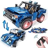 VATOS Technik STEM Konstruktionsspielzeug Baukasten Fernbedienung 2-in-1 SUV Geländewagen 2.4 GHz Pickup Auto 353 Teile Lehrbausatz für Jungen Alter 6 7 8 9 10-12