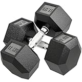 HOMCOM Hanteln mit gerändeltem Griff, Kurzhantel aus Gusseisen, 2 x 17,5kg, Kurzhanteln für Männer und Frauen, Dumbbell für Zuhause, Fitnessstudio, Krafttraining