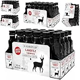 St HUBBEERTUS Lakritz-Likör – 24 x 0,02 L | Kräuterlikör mit Lakritzgeschmack | 16 % vol | Portionsflaschen, 5 Er