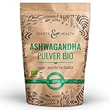 Ashwagandha Pulver Bio - 500g Beutel Bio Ashwagandha Pulver - Aus Kontrolliert Biologischem Anbau - Beste Qualität- Abgefüllt In Deutschland - Bio Aschwaganda Pulver