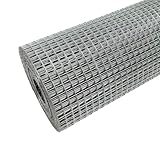 BOAOTX Wühlmausgitter 30cm x 5m, Volierendraht Maschenweite 6,3 mm, Drahtgitter Feinmaschig Verzinkt, Maschendraht als Wühlmausgitter für Hochbeet Hasendraht Kaninchendraht Hasengitter Mäusegitter