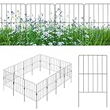 SOARS Gartenzaun aus Metall, 15/25 Stück, 60 cm hoch, Set für Hunde, Blumenbeete, dekorativ, robust und rostfrei, 33 x 60 cm (15 Stück)