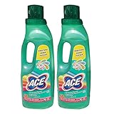 Ace Fleckenentferner mit Farbschutz, Kraftvoll gegen Flecken, 2er Pack (2 x 1 Liter)