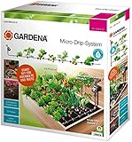 Gardena Micro-Drip Start Set Beet: Bewässerungsset für eine automatische Bewässerung im Gemüsebeet, für bis zu 35 Beetpflanzen (13016-20)