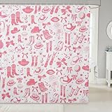 Homemissing Western Duschvorhang 180x210cm Wild Western Cowboy Wasserdicht Mit 12 Haken Rodeo Cowboy Stil Kinder Bettwäsche Grunge Design Bleissrosa Duschvorhang Textil Polyester Stoff Waschbar