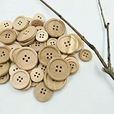 50 Stück Holzknöpfe, natürliche Farbe, rund, 4 Löcher, Knöpfe zum Nähen, Scrapbooking, 50 Stück gemischt