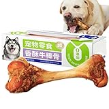 Markknochen für Hunde, Kauknochen für Hunde mit robustem Rindfleisch, natürliches Kauspielzeug für Hunde, zum Spielen im Innen- und Außenbereich