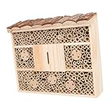 MERRYHAPY Kreatives Insektenhaus Maurerhaus Insektenkabinenverzierung Kolibri Häuser draussen Home Decor wohnungseinrichtung gartendekofiguren Bienenstock aus Holz Marienkäfer Kabine Hotel