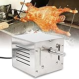 HINOPY Grillmotor für Grillspieß, 60KG 220V Elektromotor Drehspieß Edelstahl Motor BBQ-Röster Spanferkelgrillmotor